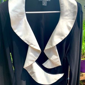 White House black market faux wrap top